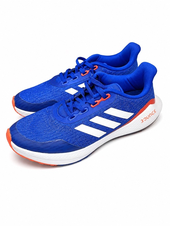 adidas Other - adidas Men Blue Running Sneakers with White Stripes and Orange Accents
